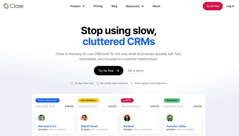 close crm