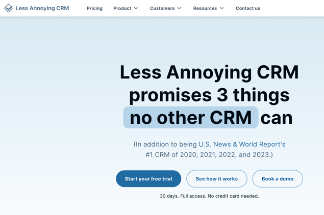 less annoying crm